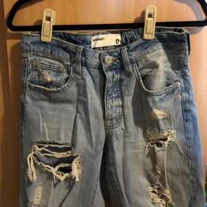 Ripped Mom Denim Jeans